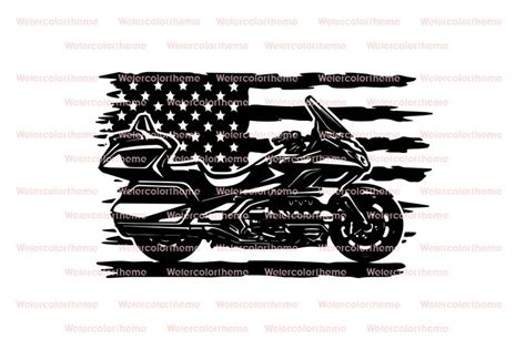 Us Tourenrad Svg Vaterland Motorrad Svg Usa Tourenrad Svg