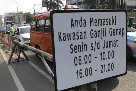 Ganjil Genap Jakarta Berlaku Normal Mulai Pagi Ini