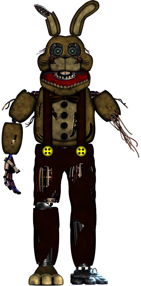 Fnaf Plus Withered Golden Bonnie By Ajosterio On Deviantart