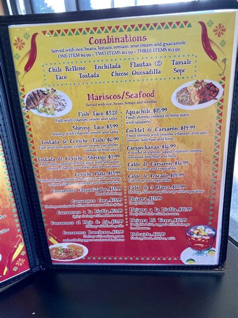 Menu At Mi Tierra Taqueria Restaurant Roseville