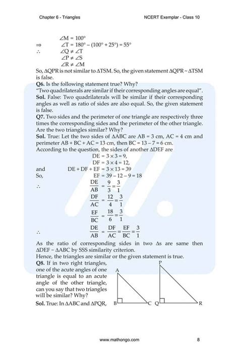 Ncert Exemplar For Class 10 Maths Chapter 6 Mathongo