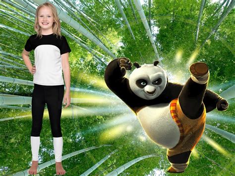 Kung Fu Panda Inspired Costume Leggings Rash Guards and | Etsy