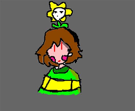 Chara And Flowey Desenho De Swapfriskgeno Gartic