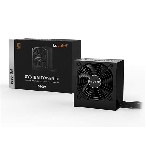 Be Quiet System Power 10 550W 80PLUS Bronze Be Quiet Devis Gratuit