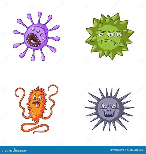 Verschillende Types Van Microben En Virussen Virussen En Bacteriën