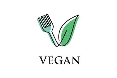 Vegan Food Logo Branding And Logo Templates Creative Market