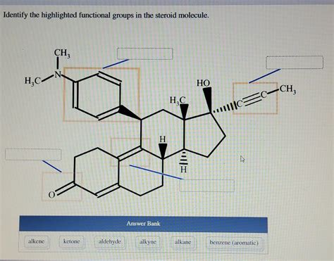 Solved Identify The Highlighted Functional Groups In The