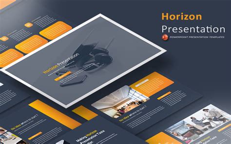 Horizont Präsentation PowerPoint Vorlage TemplateMonster