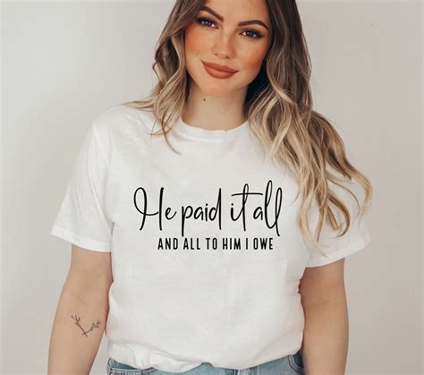 He Paid It All Svg Easter Svg Jesus Paid It All Svg Faith Etsy