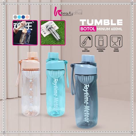 Jual Kb C Botol Minum Flip Plastik Bpa Free Ml Dengan Gantungan