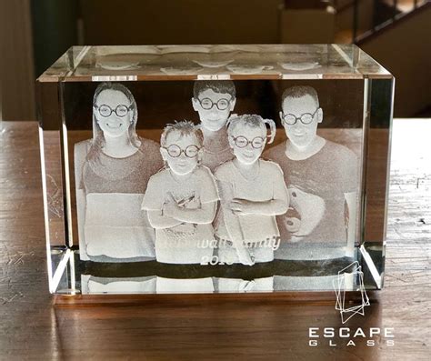 Laser Engraved Photo Block