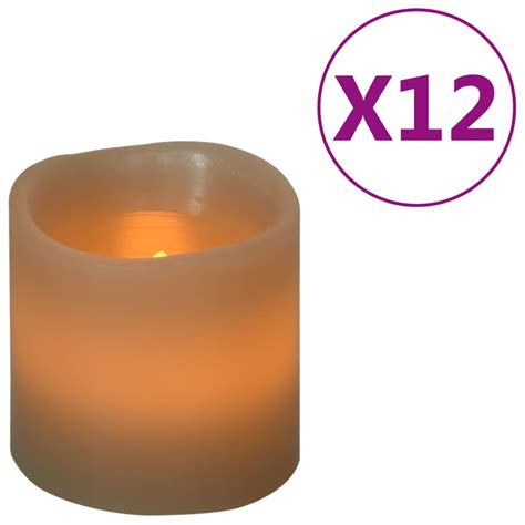 Velas LED elétricas 12 pcs branco quente BoutikXL Loja Online