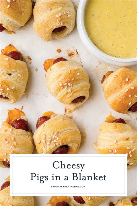 Cheesy Pigs In A Blanket Classic Easy Appetizer Recipe