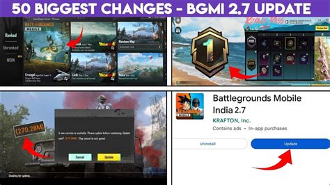 BGMI NEW UPDATE OUT BIGGEST CHANGES IN NEW BGMI 2 7 UPDATE BGMI