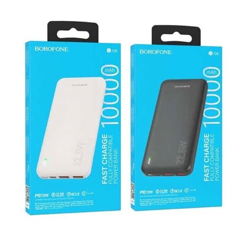 BOROFONE BJ20 10000mAh Fast Charging Power Bank