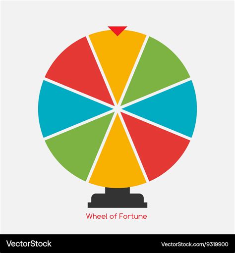 Wheel Of Fortune Lucky Icon Royalty Free Vector Image