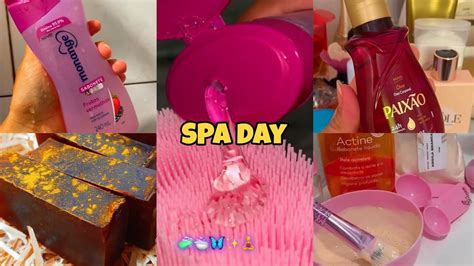 Mini Spa Day 🧼🚿 Um Dia De Autocuidado Rotina De Banho Elevando A Autoestima Em Casa Youtube