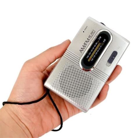 SM02618 Mini haut parleur portatif récepteur radio Pocket World AM FM