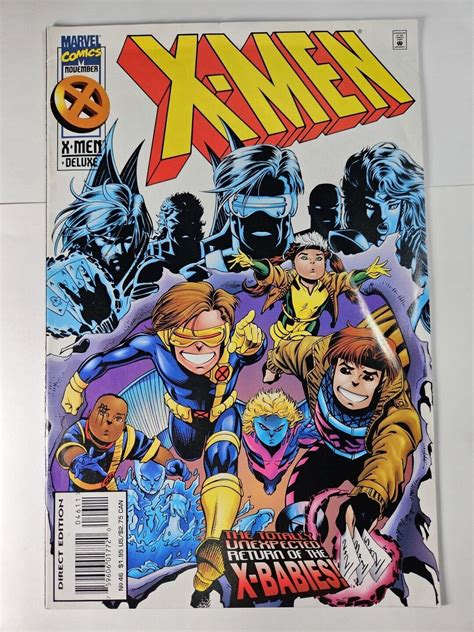 X Men Deluxe 46 VF 1995 Return Of The X Babies Marvel Comics C145A