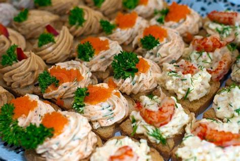 Canapes with caviar and paste | Stock Photo | Colourbox