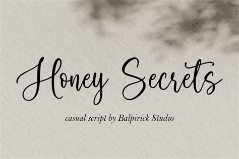 Honey Secrets Font · 1001 Fonts