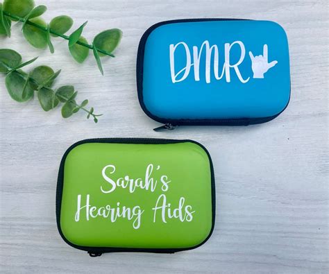 Hearing Aid Asl Sign Language Ear Gear Zip Case For Cochlear Implant Hearing Aid Accessories