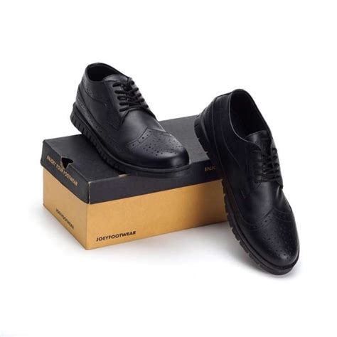 Jual Sepatu Pria Pantofel Joey Zeus Black Original Kulit Classic Sporty