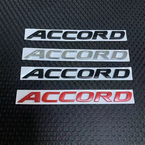 Novo 3d Metal Accord Carta Logotipo Carro Auto Emblema Do Tronco