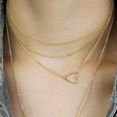 Open Heart Necklace - Etsy