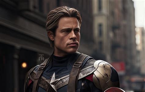 Captain America is now played by Brad Pitt instead of Chris Evans in ...