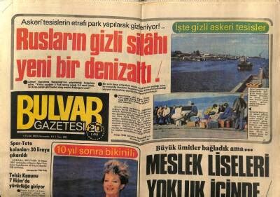 Bulvar Gazetesi 8 Eylül 1983 Emel Sayın Karnını İçe Çekti Mayolu