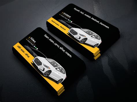 Private Car Hire Business Card Design For Client Behance