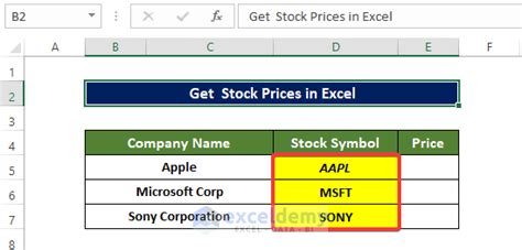 How To Get Stock Prices In Excel Easy Methods Exceldemy