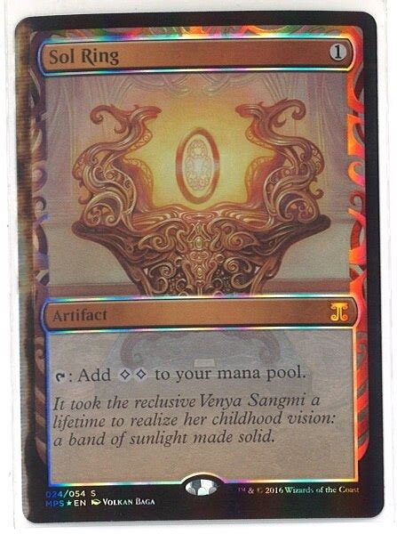 Wizards OF THE COAST Kaladesh Inventions MPS 英太陽の指輪 Sol Ring MPS