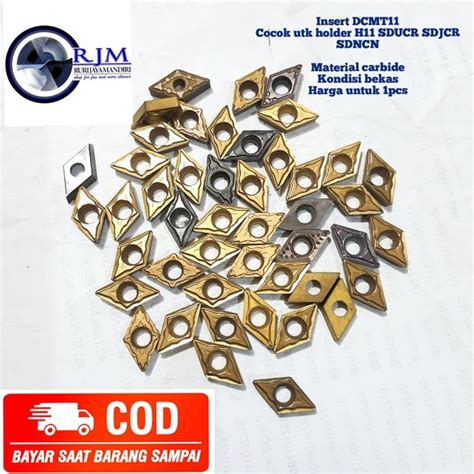 Jual Insert Bubut DCMT11 Carbide Cocok Untuk Holder SDJCR SDUCR SDNCN