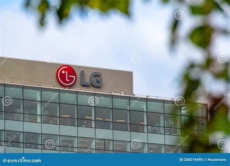 Exterior View Of The Headquarters Of Lg Electronics France Editorial