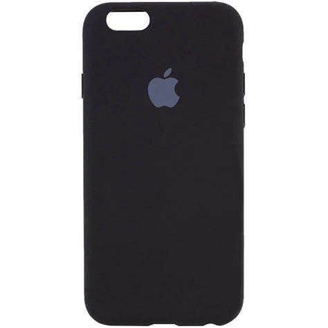 Оригинальный чехол для iPhone 6/6s Silicone Case Full Black (ID ...