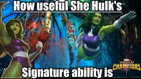 She Hulks Duped Ability Is Very Useful Marvel Contest Of Champions Youtube