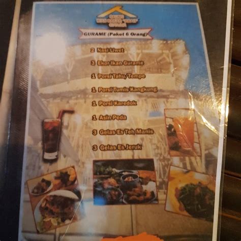 Menu At Saung Abah Cianjur Restaurant Bekasi Regency