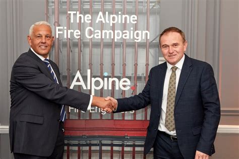 Alpine Fire Launches Campaign With George Eustice Mp Alpine Fire