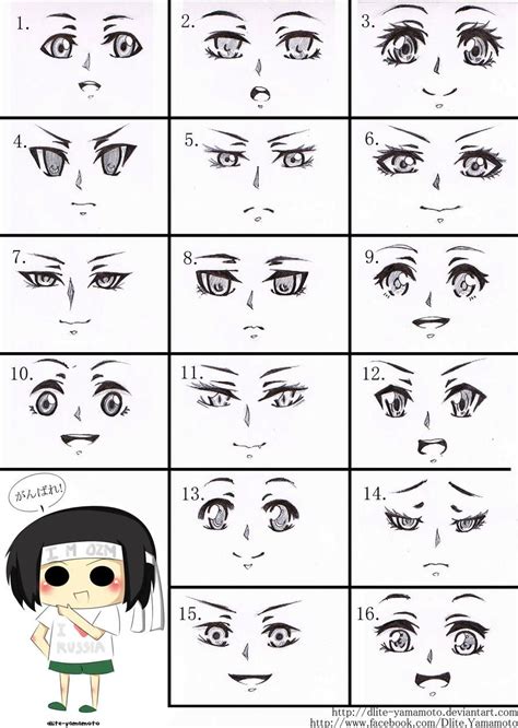 Tutorial 1 female anime eyes or face by dlite yamamoto on deviantart ...