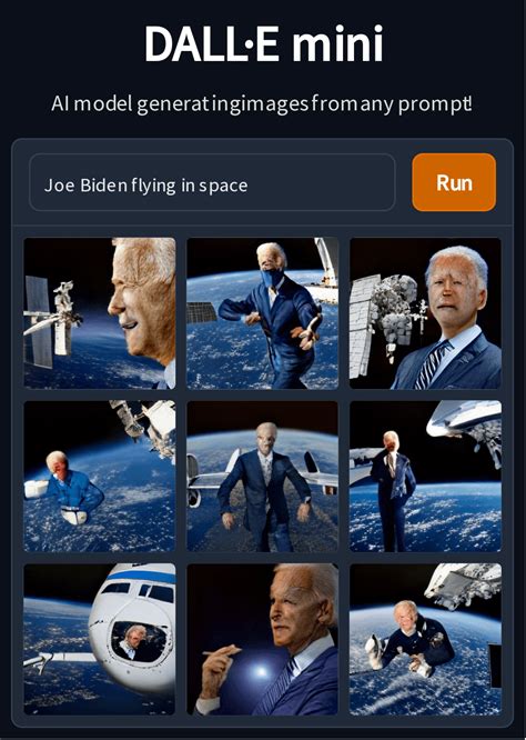 Joe Biden flying in space : r/weirddalle