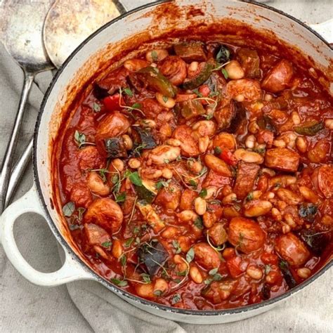 Spanish Chicken, Chorizo and Bean One Pot - Anna's Family Kitchen