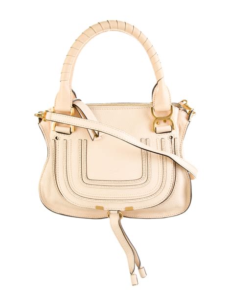 Chloé Leather Shoulder Bag Neutrals Shoulder Bags Handbags