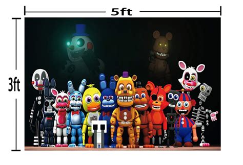 Buy Birthday Party Supplies For Five Nights At Freddys Includes Banner