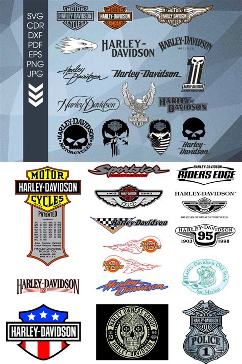 Harley Davidson Logos Svg Masterbundles