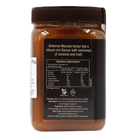 Airborne Manuka Honey Active 85 Plus 500g Order Online Tops