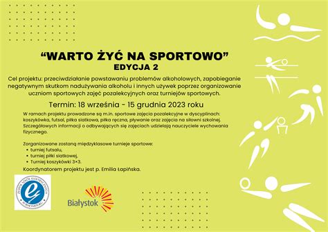 Projekt sportowych zajęć pozalekcyjnych Zespół Szkół Elektrycznych im