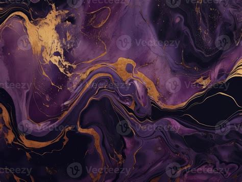 Blue And Gold Purple Luxury Marble Texture Background Wallpaper