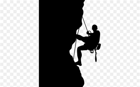 Rock Climbing Wall Sticker Rock Climbing Silhouette Outdoors Sport